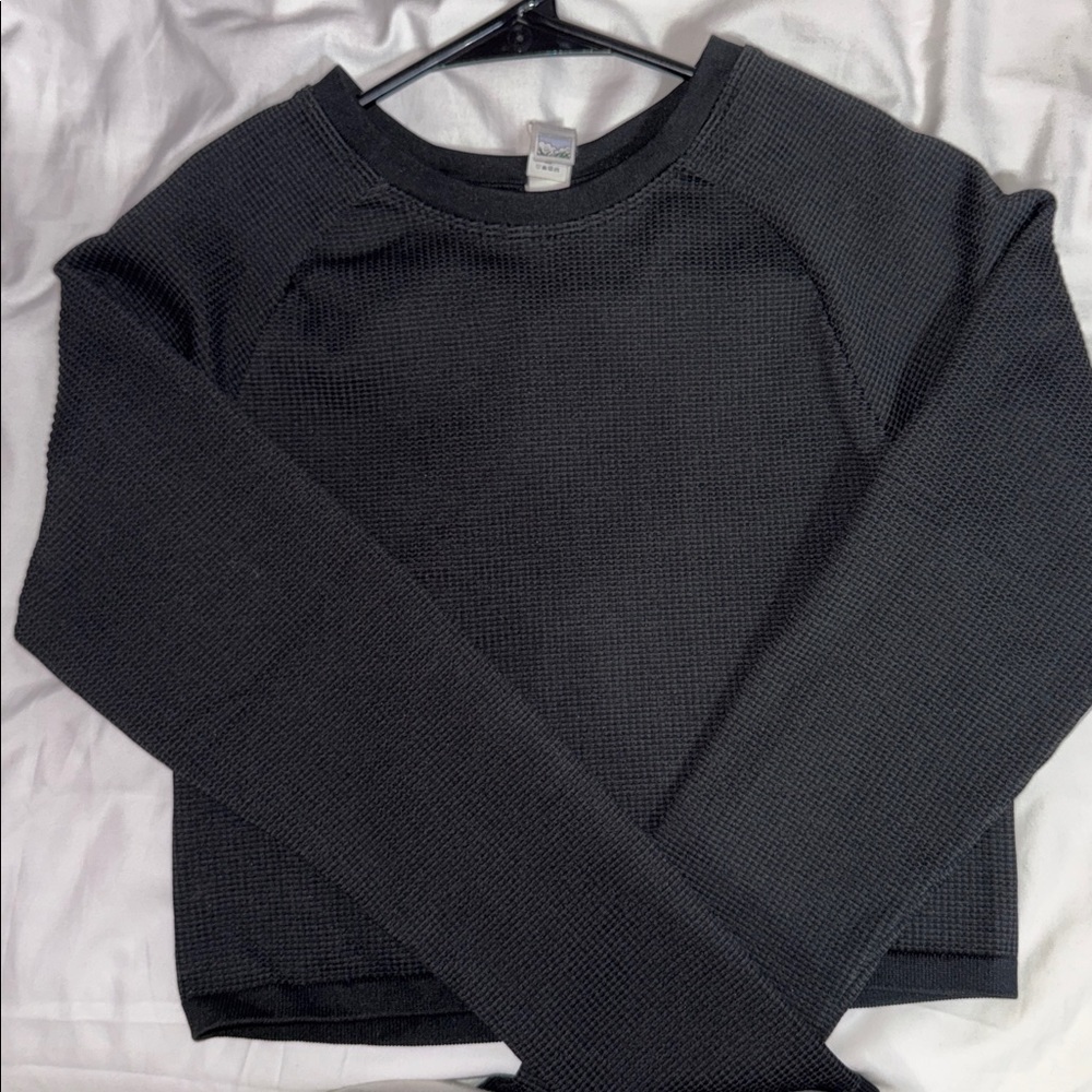 Offline Aerie Long Sleeve Ribbed Cropped Tee